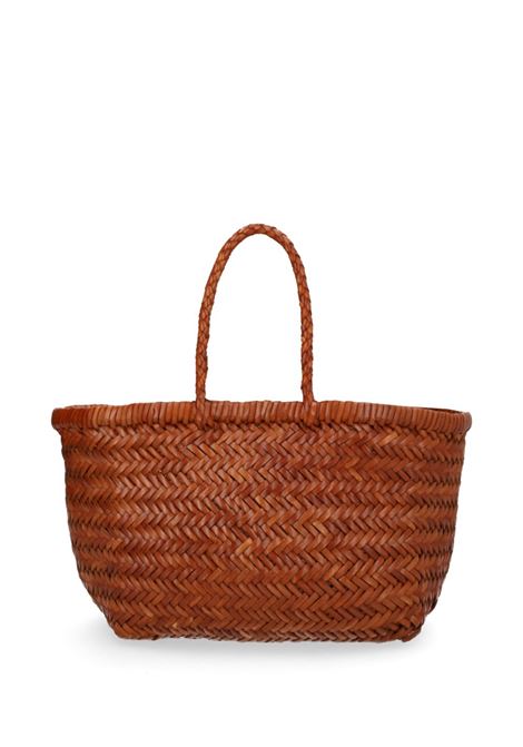 borsa gora mini flat donna marrone scuro DRAGON DIFFUSION | DGS68809TAN